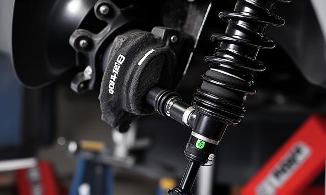 Adjustable coilover suspension setup